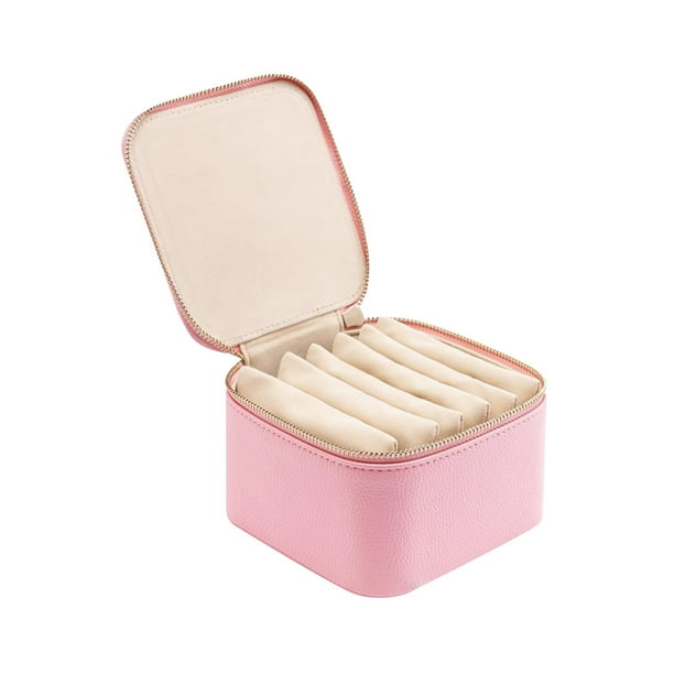 Bolsa para guardar joyas de cuero de vaca italiano - Organizador de 6 capas, hebilla anti-oxidación, absorción de carbón activado, apto para viajes, almacena más de 30 accesorios