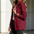 thumbnail image 6 of Chiccall Women’s Sweatshirt Blazer Jacket, Long Sleeve Lapel Shoulder Pads Lined Office Casual Sport Coat with Pockets, Loose Fit Work Outerwear for Daily Business, 6 of 9