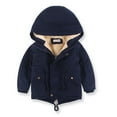 thumbnail image 2 of Esaierr Kids Toddler Boys Girls Autumn Winter Cotton Jacket Baby Hoodie Fleece Coats Long Sleeve Fashion Thick Warm Jacket Outerwears Tops Kid Winter Casual Snowsuit Coats for 3-10Y, 2 of 9
