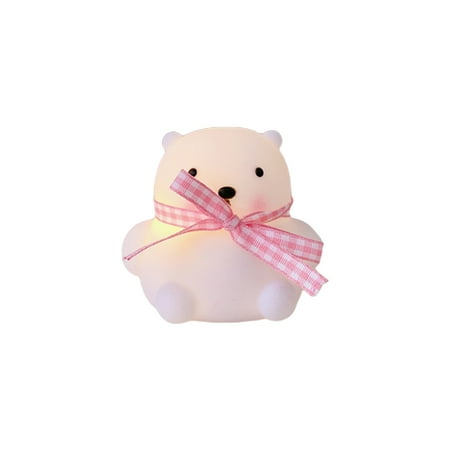 

SIEYIO Cute Bear Puppy LED Night Light Cartoon Animal Battery Powered Kids Bedside Lamp