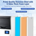 thumbnail image 3 of Faitaliicy Commercial Ice Maker Machine,90Lbs/24H Stainless Steel Under Counter ice Machine with 30Lbs Ice Storage Capacity,Freestanding Ice Maker Self Cleaning,Ideal for Restaurant/Bar/Cafe/Shop/Home, 3 of 6