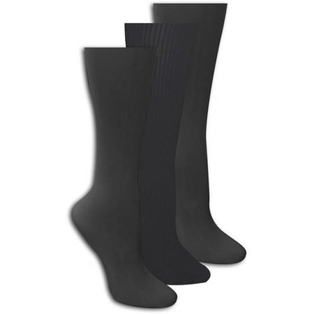 MUK LUKS - Microfiber Trouser Socks 3-Pack, Grey