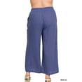 thumbnail image 2 of Zenana Women's Woven Crepe Elastic Waist Cropped Pants – Effortless Style & All-Day Comfort, 2 of 5