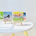 thumbnail image 3 of 14pcs Mini Canvas And Easel Brush Set, Canvas Inch, Pre-stretched Canvas, Mini Painting Kit, Kids P, 3 of 5