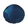 thumbnail image 1 of YFYANG Women's Double Waterproof Shower Cap, Mysterious Galaxy Reusable Hair Cap for All Hair Styles and Head Sizes, 1 of 9