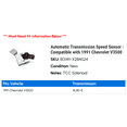 thumbnail image 2 of Automatic Transmission Speed Sensor - Compatible with 1991 Chevy V3500, 2 of 2