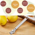 thumbnail image 2 of Rallador De Limón De Acero Inoxidable, Herramienta Peladora De Cítricos De Frutas Y Naranjas Para Cocina, Rallador De Limón Con Cuchillo De Canal Y Bucle Colgante Advancent HA020916-00, 2 of 7
