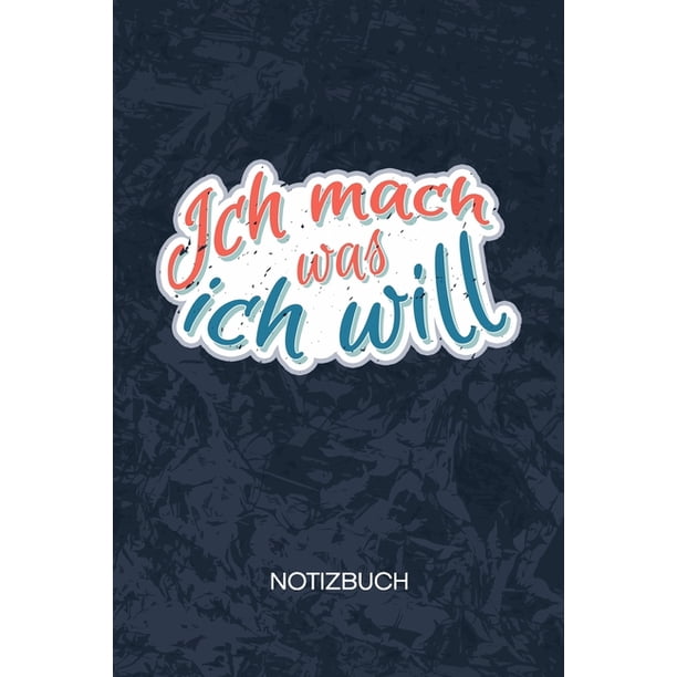 Ich mach was Ich will Beste Freundin Notizbuch A5 Kariert