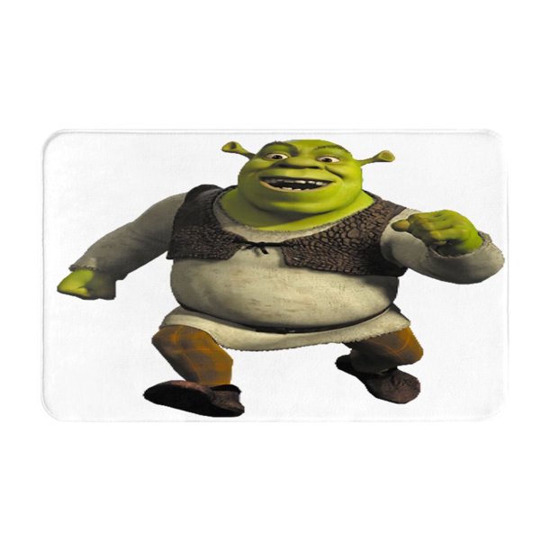 Felpudo con diseño de Shrek, antideslizante, lavable, para interior y exterior, para puerta de entrada navideña, para baño, cocina, patio, decoración navideña para el hogar, 20 x 31,5 pulgadas