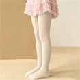 thumbnail image 3 of Zefriona Kids Knitted Cotton Striped Twisted Pantyhose for Dance & Layering – Stretchy Comfort Fit Base Pants, Ages 2–7 Years Orange Size 5, 3 of 10