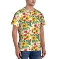 thumbnail image 5 of Rocae Sunflower Cornflower Poppy for Men's Moisture-Wicking Crew Tee - T-Shirt for Sports, Outdoor Activities, and Casual WearMedium, 5 of 9