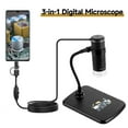thumbnail image 2 of Microscopio Irfora Microscopio digital con cable 3 en 1 Microscopio de mano portátil 1080P con aumento 50X-1000X Tipo-C + Micro USB + Puertos USB Irfora Microscopio, 2 of 5