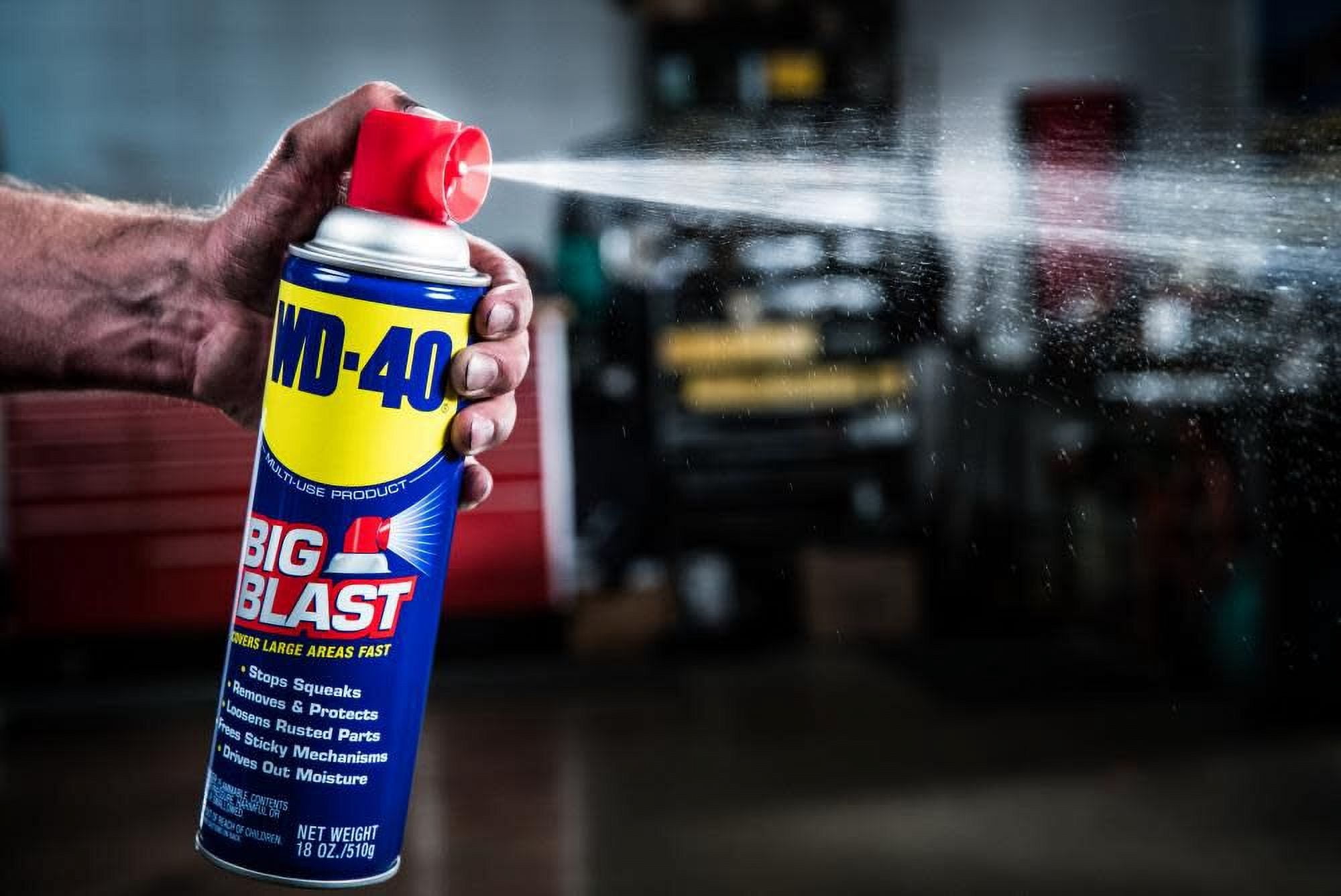 (6 pack) WD-40 Multi-Use Product Big-Blast Lubricant with Wide Nozzle Spray, 18 oz