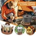 thumbnail image 2 of Réchaud à Alcool Portable en Acier Inoxydable, Brûleur à Alcool Léger en Laiton pour Bbq, Camping, Randonnée, Pique-Nique en Plein Air, 2 of 10