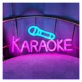 thumbnail image 4 of Lámpara LED De Neón Regulable "Karaoke Para Fiestas, Bares, Estudios, Salas De DJ, Decoración De Pared, Letreros Luminosos, Lámpara Ambiental, 37.5cmx18cm, 4 of 6