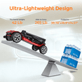 thumbnail image 3 of ENGWE 4 Wheel Mobility Scooter for Seniors  Ease 2 ProMobility  Scooter 24V 16A Li-ion Battery Lightweight 42.6lb Compact Folding Portable to Travel , Headlight Basket, Single Battery-Blue, 3 of 9