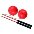 thumbnail image 3 of Pelota de ejercicio con asas de espuma antideslizantes para lanzar con las manos para adultos y niños. Rojo, 3 of 8