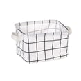thumbnail image 2 of Hyknon Fabric Storage Basket with Handles, 7.9x6.3x5.1 Inch, Decorative Organizer Bins for Closet Bedroom Toys Books Home Organization, 2 of 6