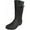 Matte Black, variant on Norty Women's Hurricane Rain Boots – Waterproof Mid-Calf Length 11 inch Rubber Winter Spring and Garden Boots - runs a 1/2 size large