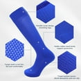 thumbnail image 4 of 2 Pairs Unisex Solid Color Knee Socks for Sports, Multi-Sport Athletic Socks for Baseball, Softball, Football,  Rose Red L, 4 of 9