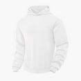 thumbnail image 4 of Men's 3X Hoodie Pullover Sweatshirt with Pocket Solid-Color Long Sleeve Fashionable Warm, 4 of 8