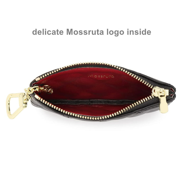 Mossruta Premium Genuine Full Grain Leather Mini Coin Purse