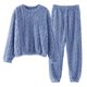 thumbnail image 2 of Conjuntos de pijama cálidos y suaves para mujer. Cómodos pantalones de felpa oversize. Ropa de estar por casa. Conjunto de 2 piezas. Talla única., 2 of 7
