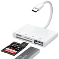 thumbnail image 1 of Lector de tarjetas USB-C a SD para iPhone iPad con adaptador de cámara USB OTG, 1 of 8