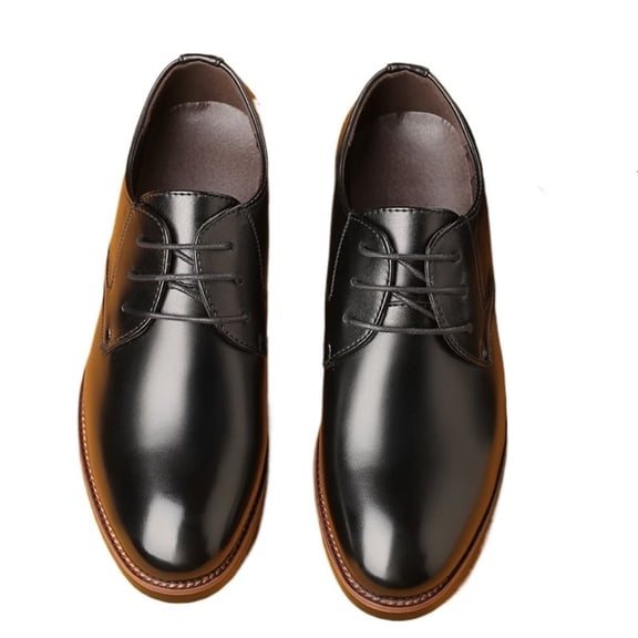 Men's Extra-large Casual Leather Shoes Business Dress 45 Size 46 Lace-up 47 Men's Shoes 48 Size