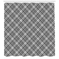 thumbnail image 3 of Ambesonne Black and Grey Shower Curtain, Tartan Geometrical, 69"Wx84"L, Pale Taupe Dimgray, 3 of 3
