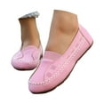 thumbnail image 3 of Leozcaa Women Slip on Walking Shoes Comfortable Work Flats Shoes Round Toe Dressy Casual Loafer Shoe, 3 of 8