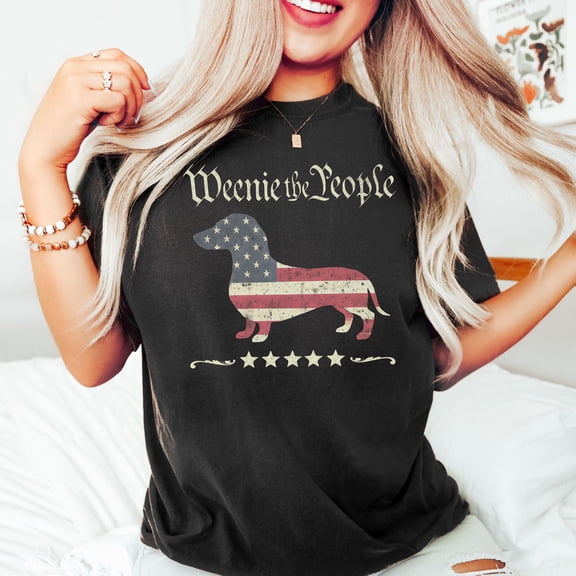 Dachshund 4th of July Shirt Weenie Dog Tee Independence Day Dog Tshirt Patriotic Shirt for Dog Mom USA Weiner Dog Gifts