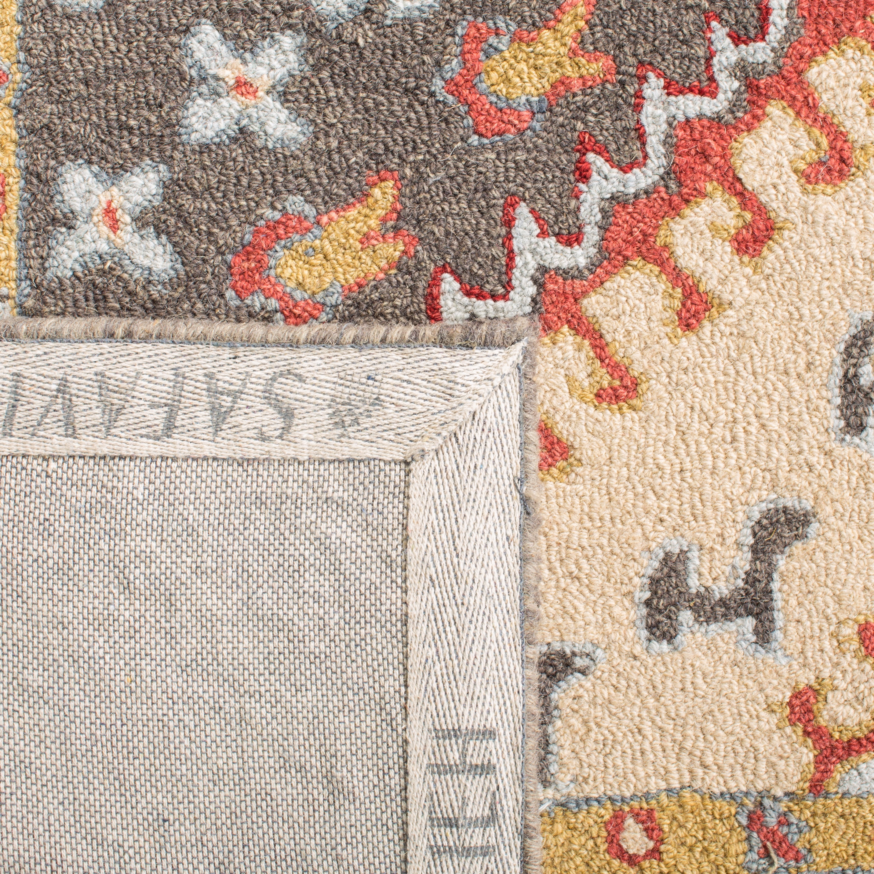 SAFAVIEH Aspen Coriander Geometric Area Rug, Red/Ivory, 7' x 7' Square
