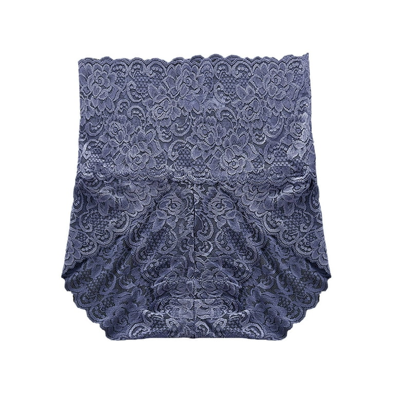 Pimfylm Cotton Thongs For Women Women's Cotton Underwear Mid Low Rise Full  Briefs Breathable Ladies Regular Plus Size Panties Blue X-Large 