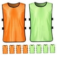 thumbnail image 4 of HEATSHAKING 10Pcs Soccer Pinnies Team Practice Vest Polyester Assorted Color for Indoor and Outdoor Sports, 4 of 7