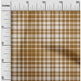 thumbnail image 2 of oneOone Cotton Silk Brown Fabric Tartan Sewing Material Print Fabric By The Yard 42 Inch Wide, 2 of 4