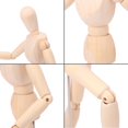 thumbnail image 3 of Figura de arte kukmakri de 30 cm, juego de 5, modelo de madera posable, 3 of 7