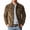 Brown, variant on Men's Vintage Trucker Suede Jacket Light Weight Faux Leather Casual Western Blazer Sport Coat Color M