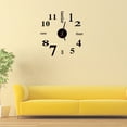 thumbnail image 5 of Reloj de acrílico autoadhesivo DIY 3D pegatinas de pared extraíbles decoración del hogar reloj de la etiqueta - negro Sweethay JJ12954-03, 5 of 5