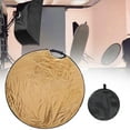 thumbnail image 3 of Miulika Photography Reflector Round Photo Reflector for Outdoor Lighting Gold/ 80cm, 3 of 8