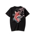 thumbnail image 6 of Niepce Inc Japanese Streetwear Red Fish Graphic Embroidery T-shirts (Men's), 6 of 7