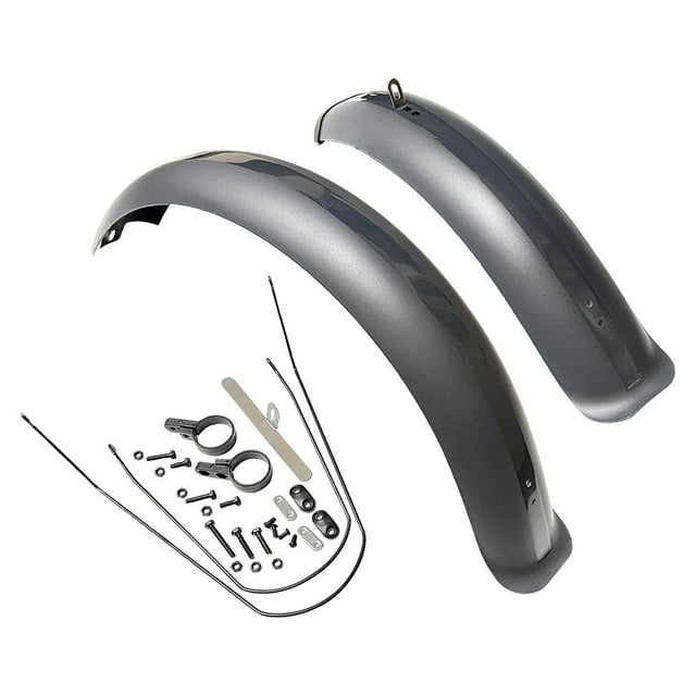 Bike Mudguard Front Rear Set Components for Mountain Bike Traveling Outdoor Gray