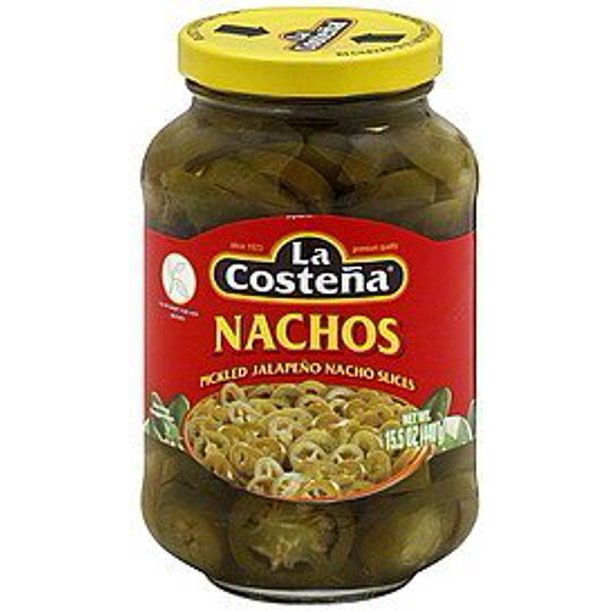 La Costena Pickled Jalapeno Nacho Slices 15.5 oz Glass Jar