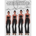 thumbnail image 2 of Womens Flare Leggings with Tummy Control Crossover Waist and Wide Leg, 2 of 14