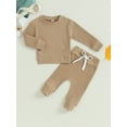 thumbnail image 2 of Bagilaanoe 2pcs Baby Boys Pants Set Newborn Long Sleeve T-Shirts Tops + Leggings 6M 12M 18M 24M 3T Kids Casual Clothes, 2 of 9