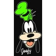 thumbnail image 2 of Junior's Mickey & Friends Goofy Portrait Racerback Tank Top Black 2X Large, 2 of 5