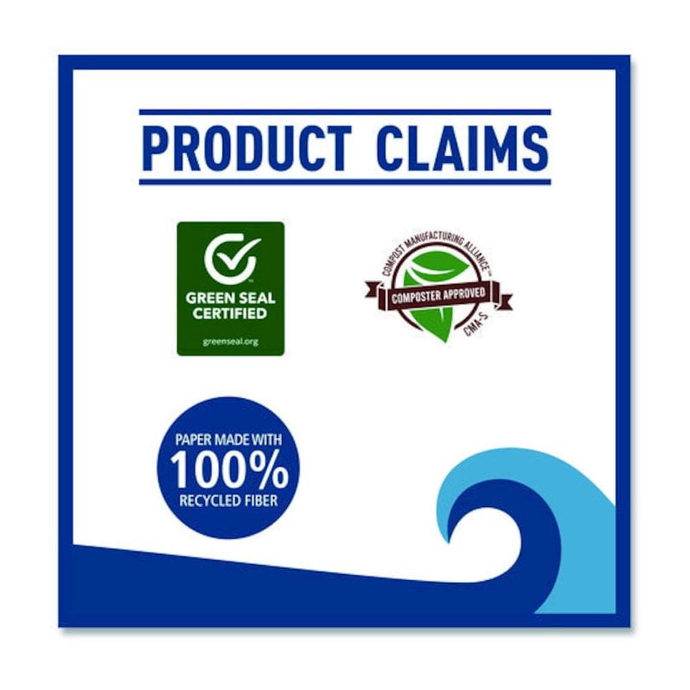 Boardwalk 6272 Paper Towel Rolls- Perforated- 2-Ply- White- 85 Sheets/Roll- 30/Carton