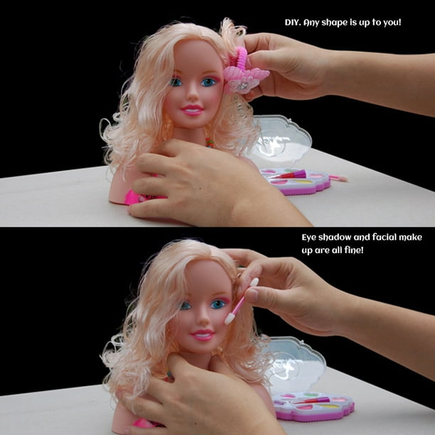 25 pièces semblant enfant jouer maquillage jouets rose maquillage ensemble  coiffure Simulation pour filles habillage