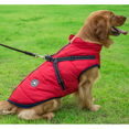 thumbnail image 1 of Topcobe Waterproof Warm Dog Zip up Coats for Indoor Outdoor, Pet Winter Protection Jacket with D-ring, Warm & Soft Vest Pullover Clothes for Small/ Large Dogs, S-4XL Red, 1 of 4