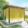 thumbnail image 6 of Outdoor Curtains for Patio Waterproof, Ombre Yellow Waves Outdoor Privacy Panels Grommet, Abstract Art Gradient Modern Blackout Outside Curtains for Porch/Cabana/Pergola/Gazebo 54"x108", 2 Panels, 6 of 8